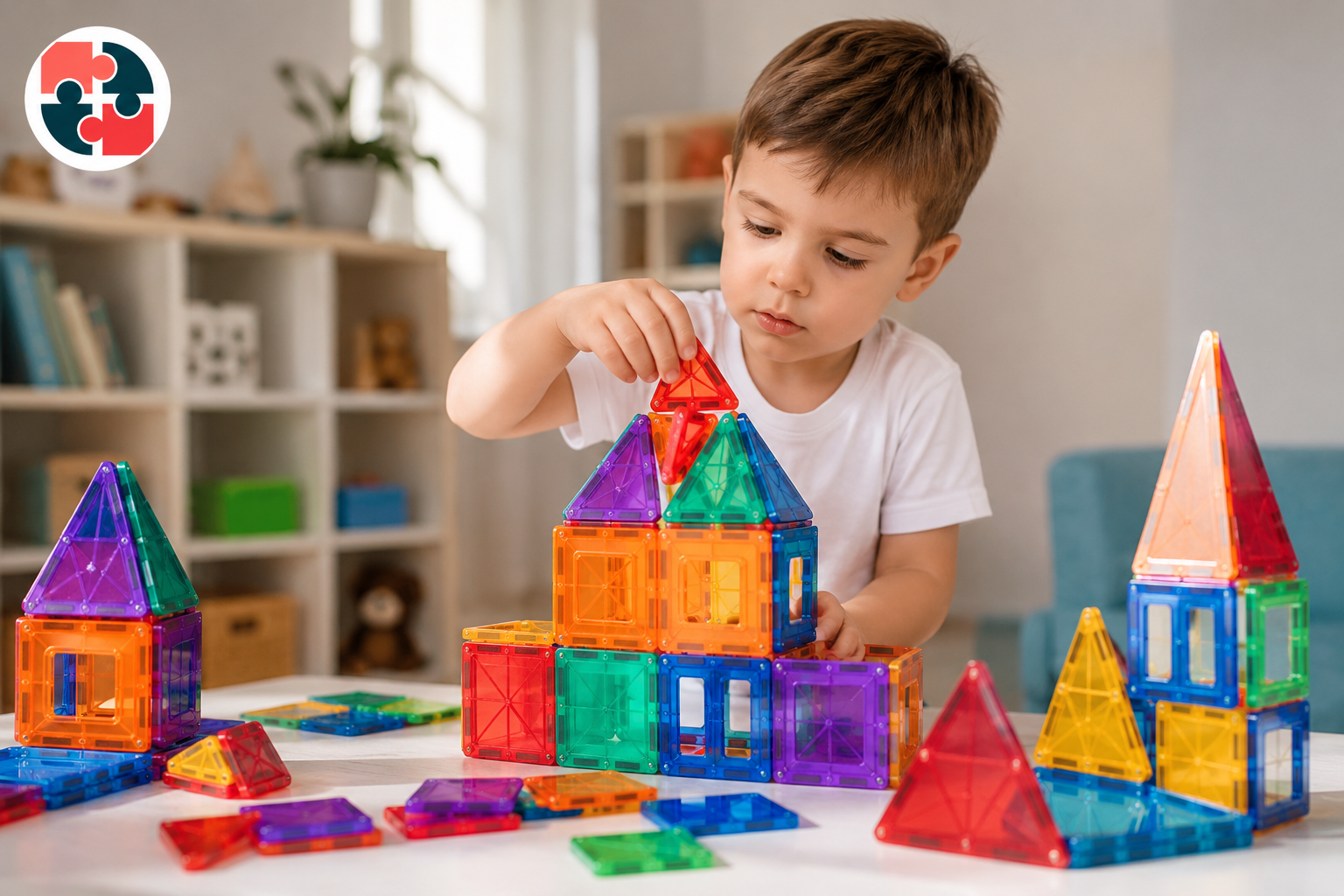 magnetic building tiles